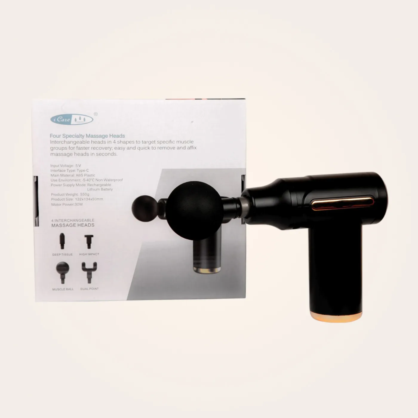 iCare Mini Percussion Muscle Massager – Image 3